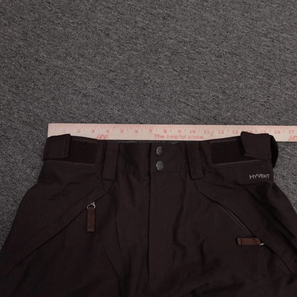The North Face Snow Pants Mens Small Brown HyVent Insulated Waterproof Ski
